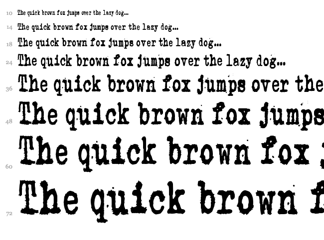 Zombie Queen font waterfall